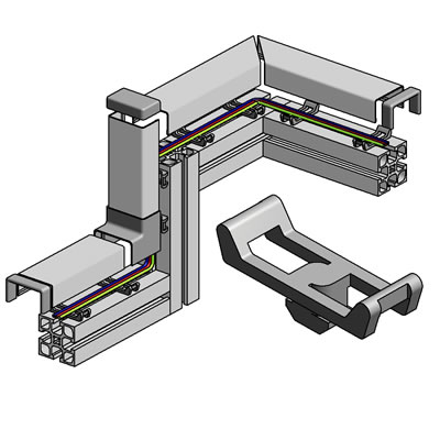 Cable Managment For T-Slotted Profiles